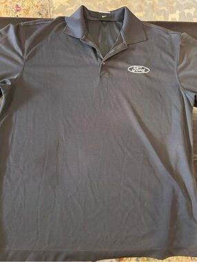 Nike Golf Dri-Fit Dark Gray Men’s Polo with Ford Logo
